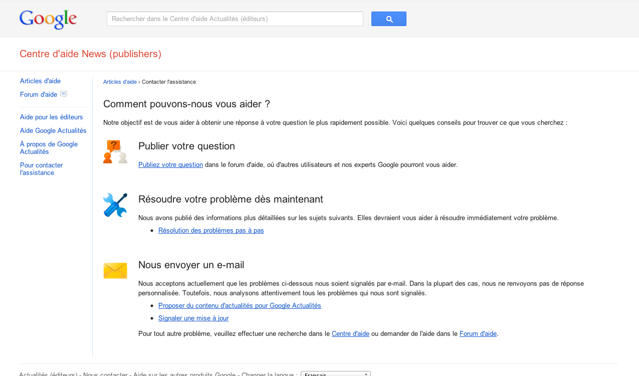 Les critres de pertinence de Google news