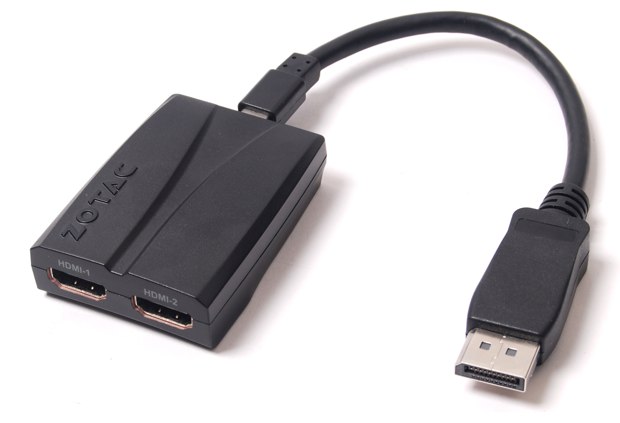 Un adaptateur mini-Displayport vers dual HDMI