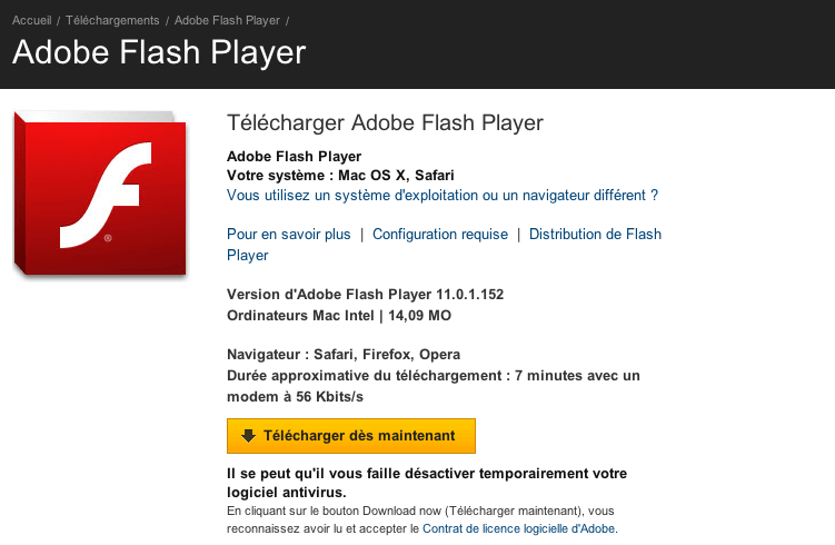 Flash 11 mac os x final