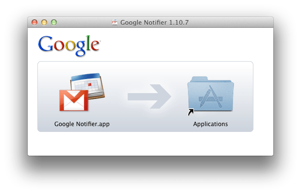 Google Notifier 1.10.7 mac os x lion