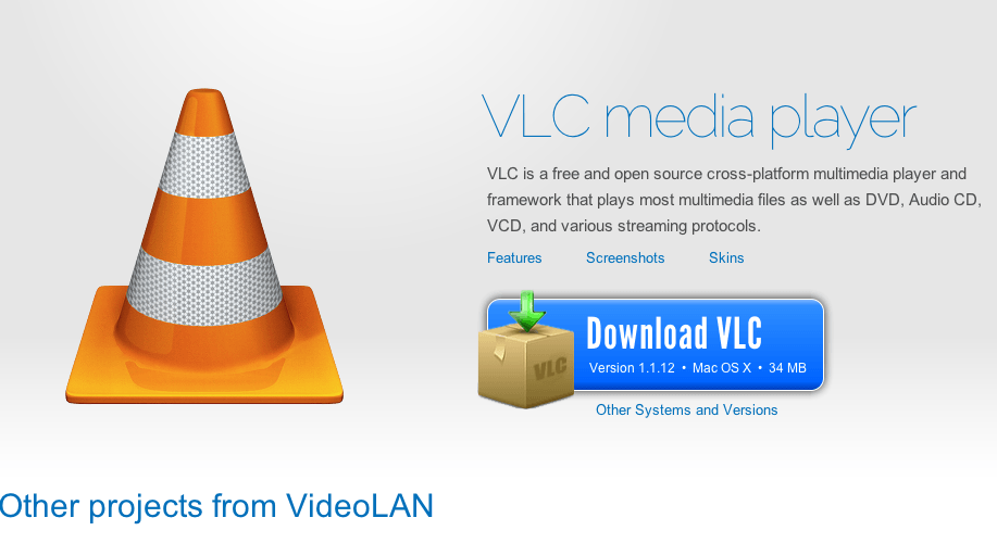 VLC Media Player 1.1.12 mac os x lion