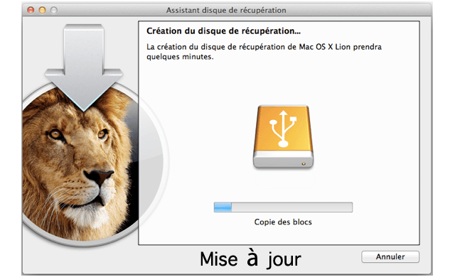 Mise  jour de Rcupration Lion