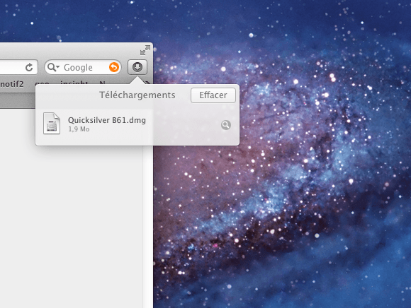 Safari 5.1.1 raccourci d'affichage tlchargement