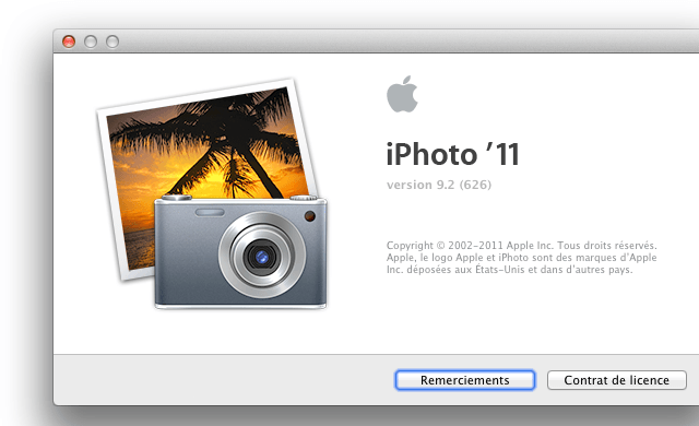 Mise  jour iPhoto version 9.2.1