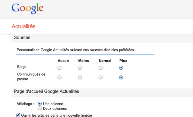 Google Actualits nouvel aspect et fonctionnalits