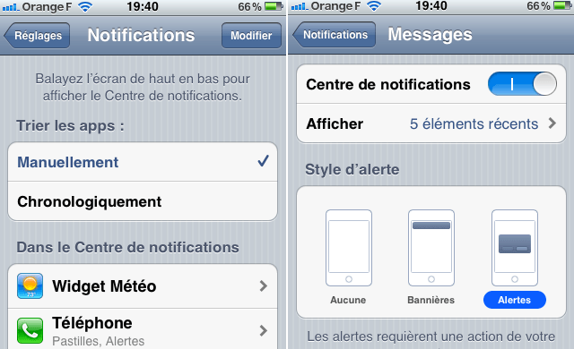 Old Pop-up Style Alert Notifications Back in iOS 5
