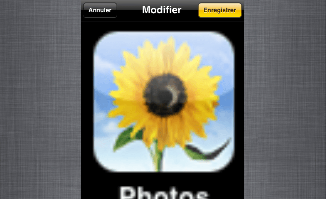 Rogner photo sur iphone iOS 5