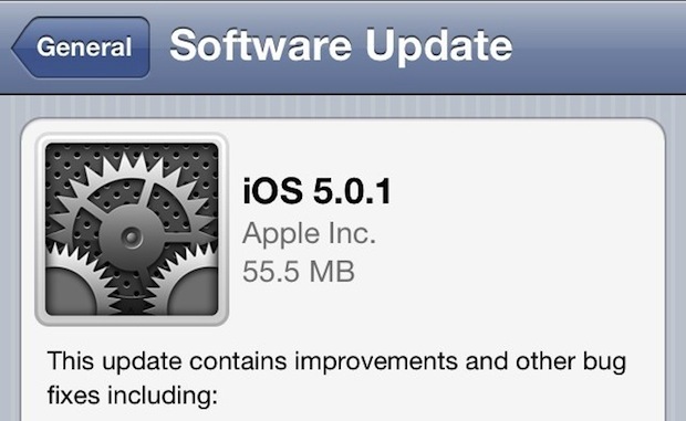 Get iOS 5.0.1 Released for iPhone