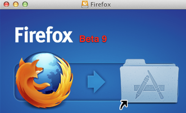 Firefox bta 9 new look faon OS X Lion