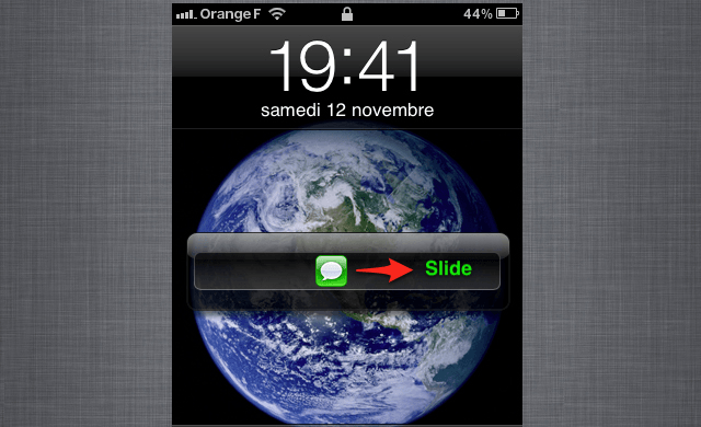 Slide sur notification ouvre l'application iPhone