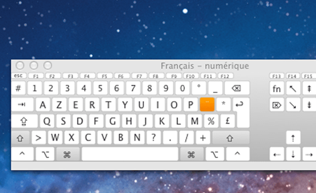 Afficher un clavier virtuel Mac OS X Lion