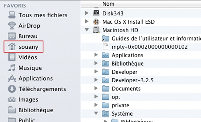 Modifier le nom dun compte dutilisateur Mac OS X