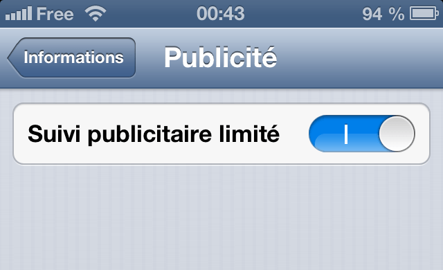 Protection contre traage pub apple iphone