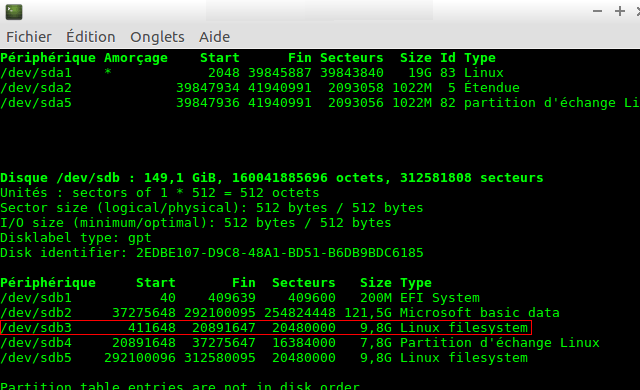 Clone partition ext4, swap, EFI on ubuntu